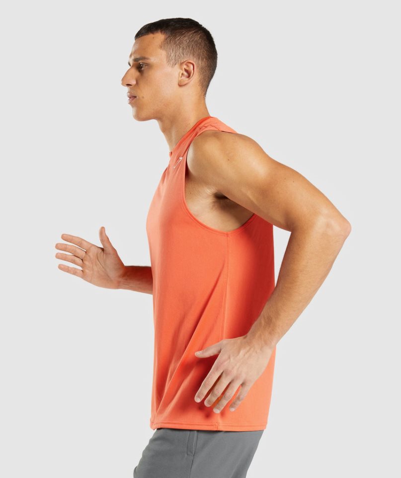 Gymshark Arrival Ärmellose Muskelshirt Herren Orange | 58340MORB