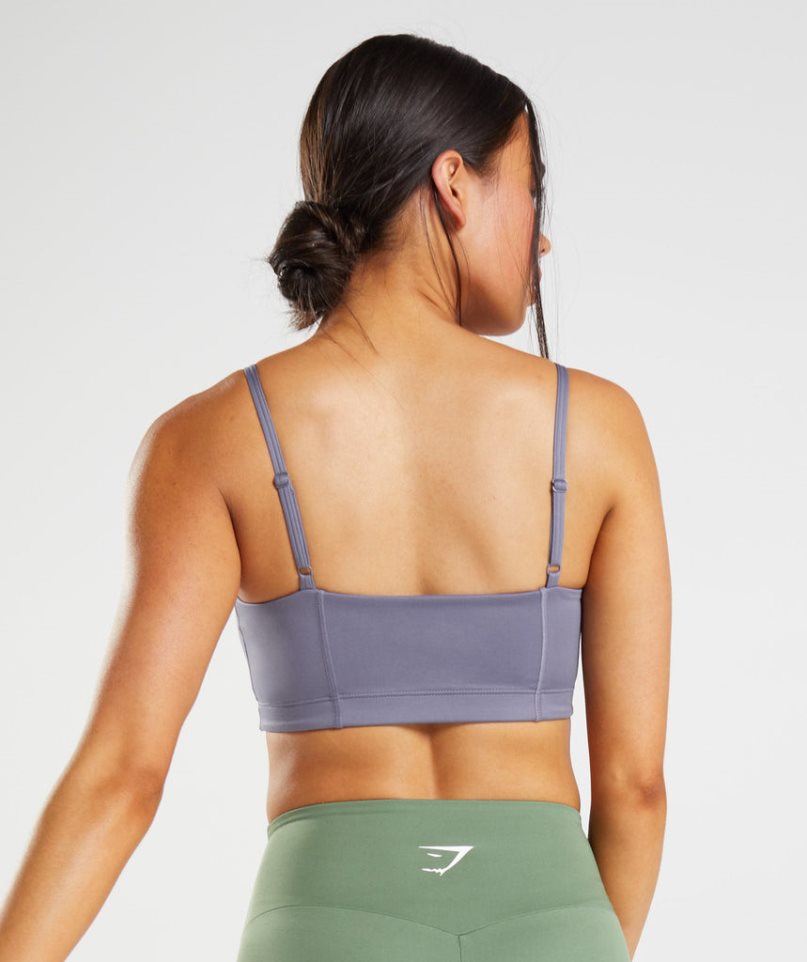 Gymshark Bandeau Sport Bh Damen Lila | 19267RDMW