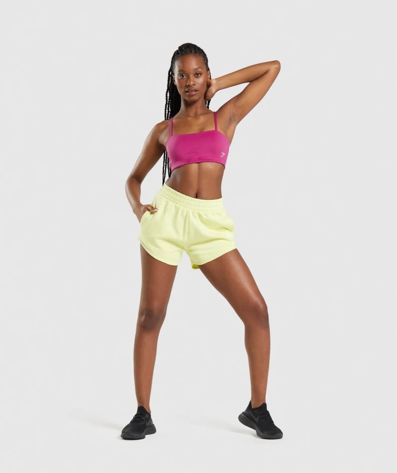 Gymshark Bandeau Sport Bh Damen Rosa | 85207TYJA