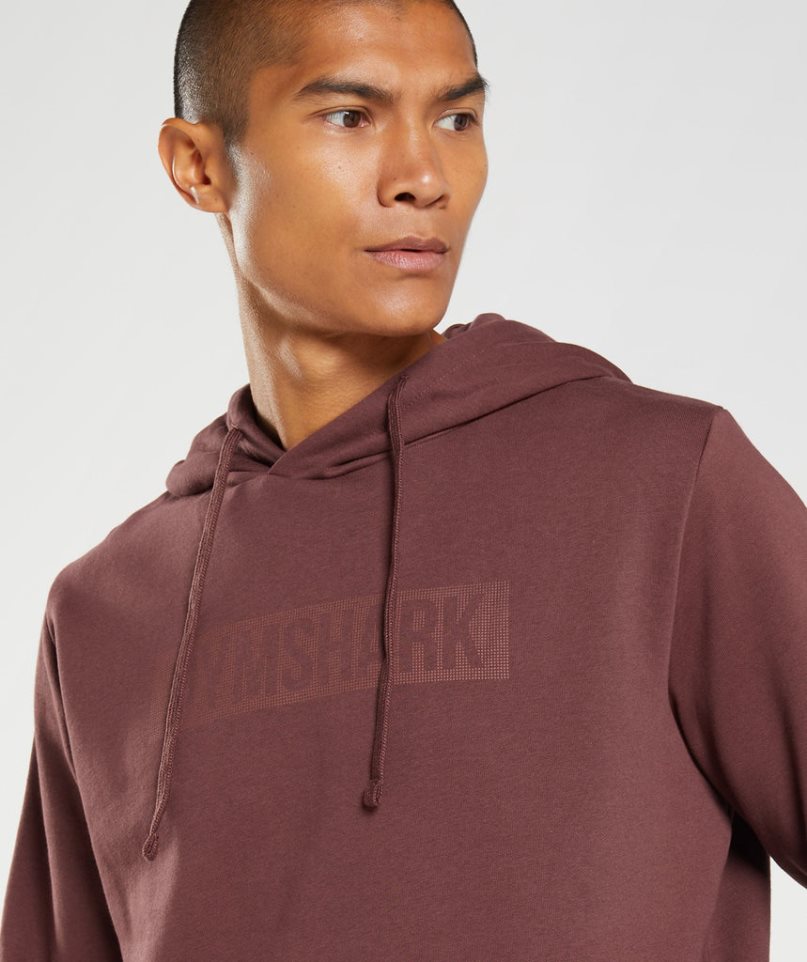 Gymshark Block Hoodie Herren Braun | 29134GVYP