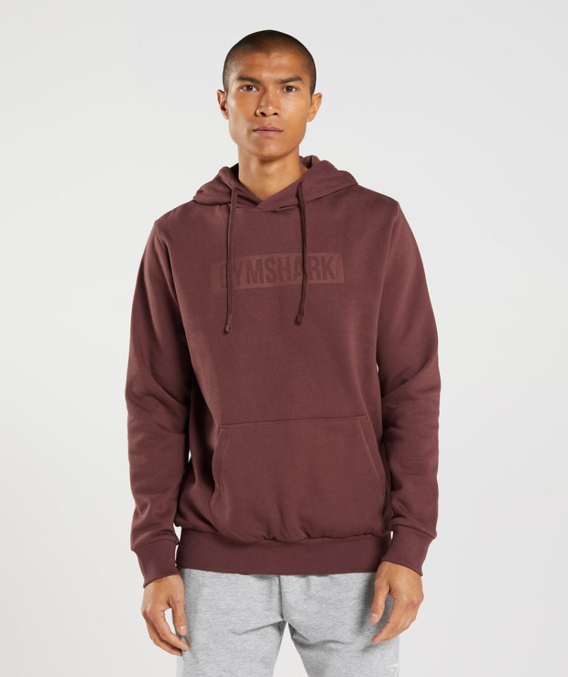 Gymshark Block Hoodie Herren Braun | 29134GVYP