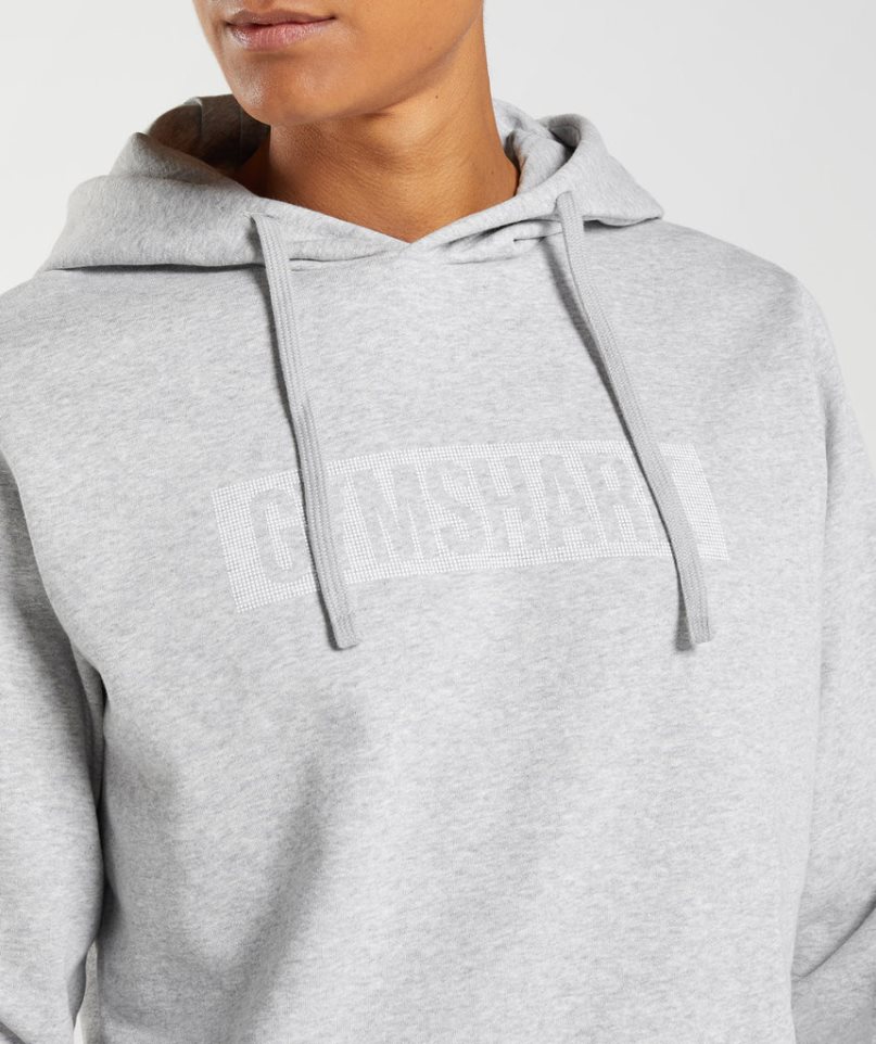 Gymshark Block Hoodie Herren Hellgrau | 71089GLYD