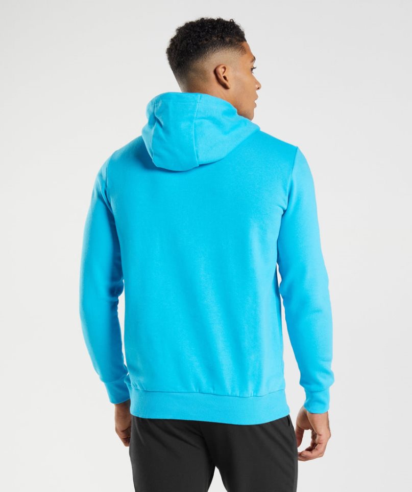 Gymshark Block Hoodie Herren Türkis | 40176LEFD