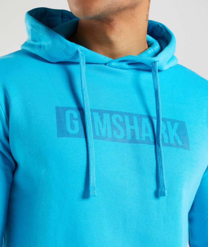 Gymshark Block Hoodie Herren Türkis | 40176LEFD