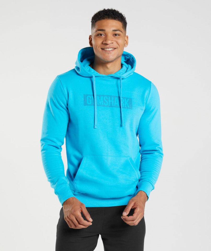 Gymshark Block Hoodie Herren Türkis | 40176LEFD