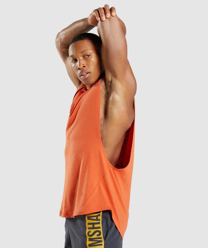 Gymshark Bold Drop Arm Muskelshirt Herren Orange | 40926JUKR