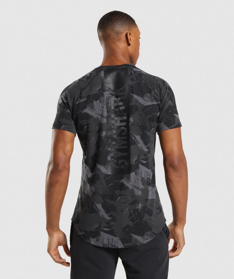 Gymshark Bold T-shirts Herren Camouflage | 93056TUFD