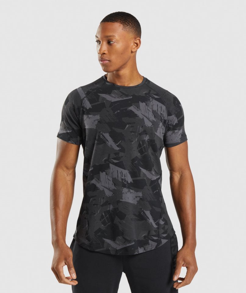 Gymshark Bold T-shirts Herren Camouflage | 93056TUFD