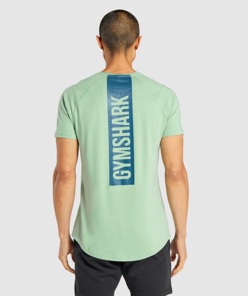 Gymshark Bold T-shirts Herren Grün | 27485APVL