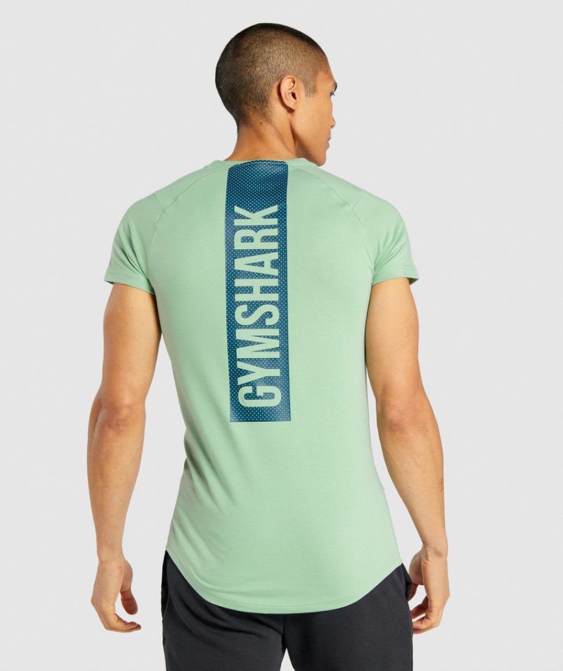 Gymshark Bold T-shirts Herren Grün | 89621SRXK