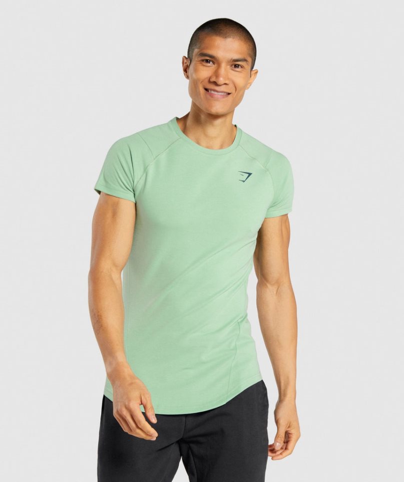 Gymshark Bold T-shirts Herren Grün | 89621SRXK