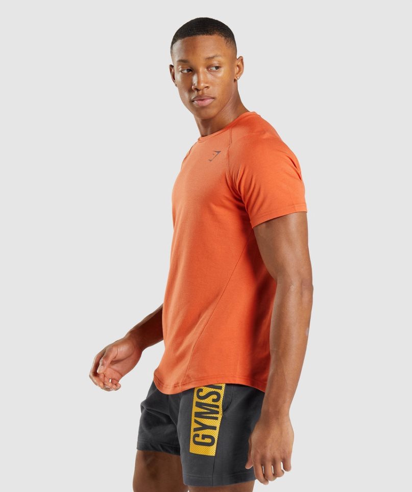 Gymshark Bold T-shirts Herren Orange | 50312VIPN