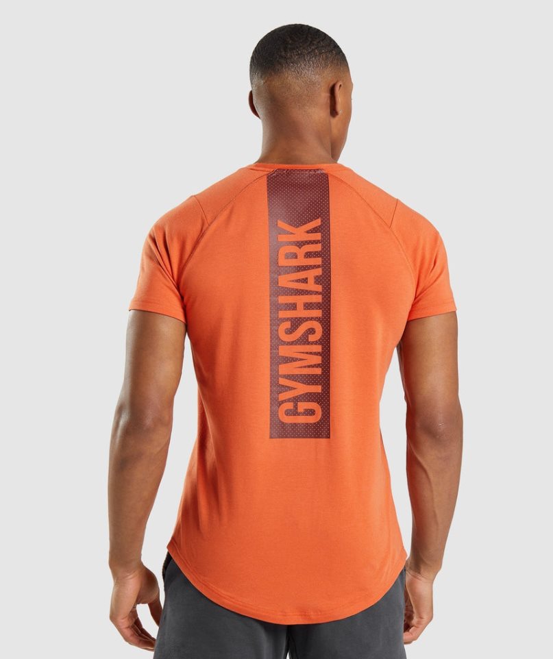 Gymshark Bold T-shirts Herren Orange | 50312VIPN