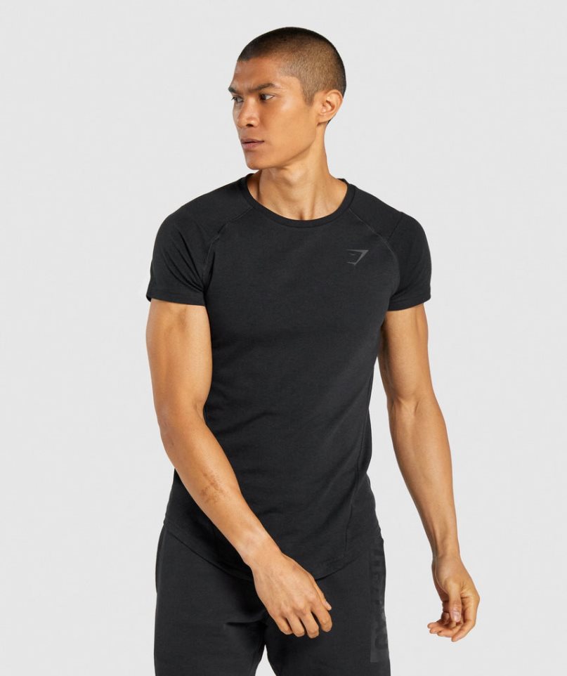 Gymshark Bold T-shirts Herren Schwarz | 41805USDT