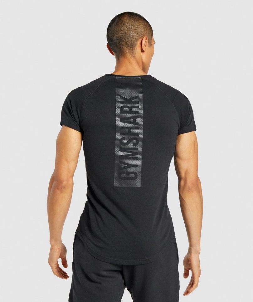 Gymshark Bold T-shirts Herren Schwarz | 41805USDT