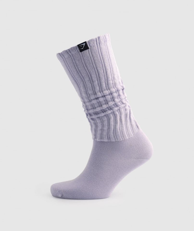 Gymshark Comfy Rest Day Socken Helllila | 02865TZHS