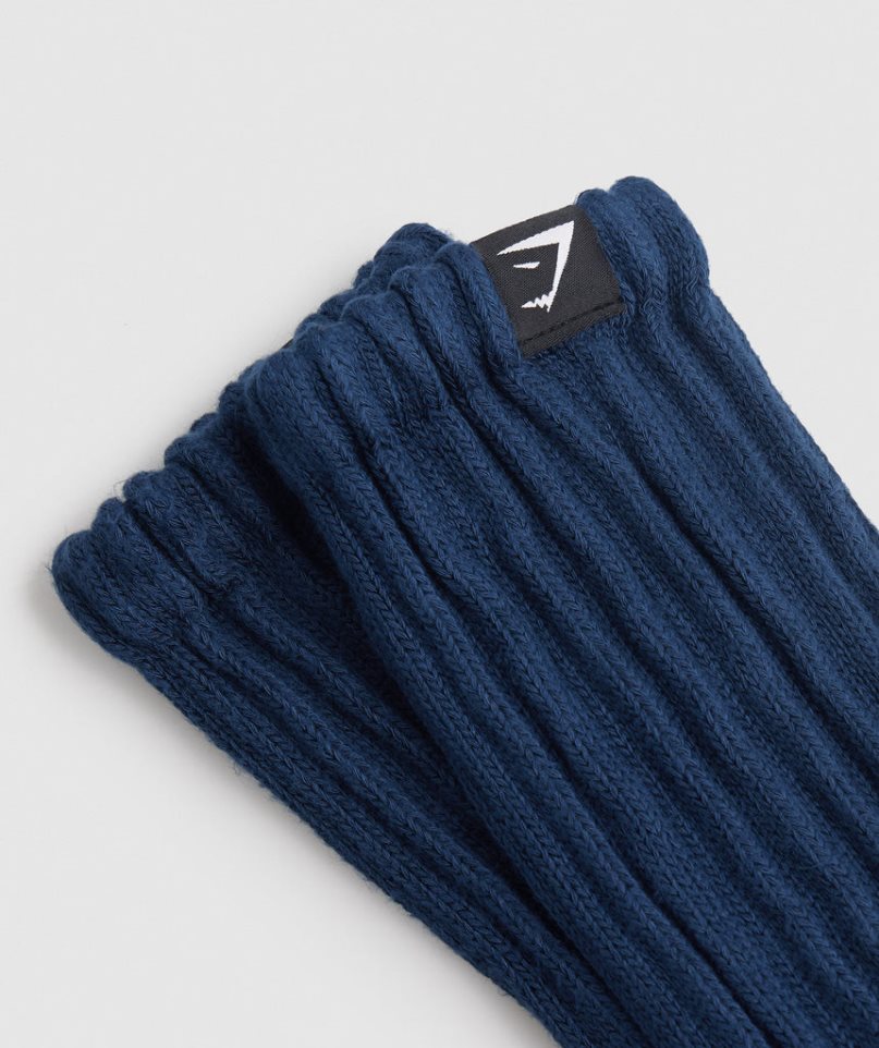 Gymshark Comfy Rest Day Socken Navy | 16075MKVP