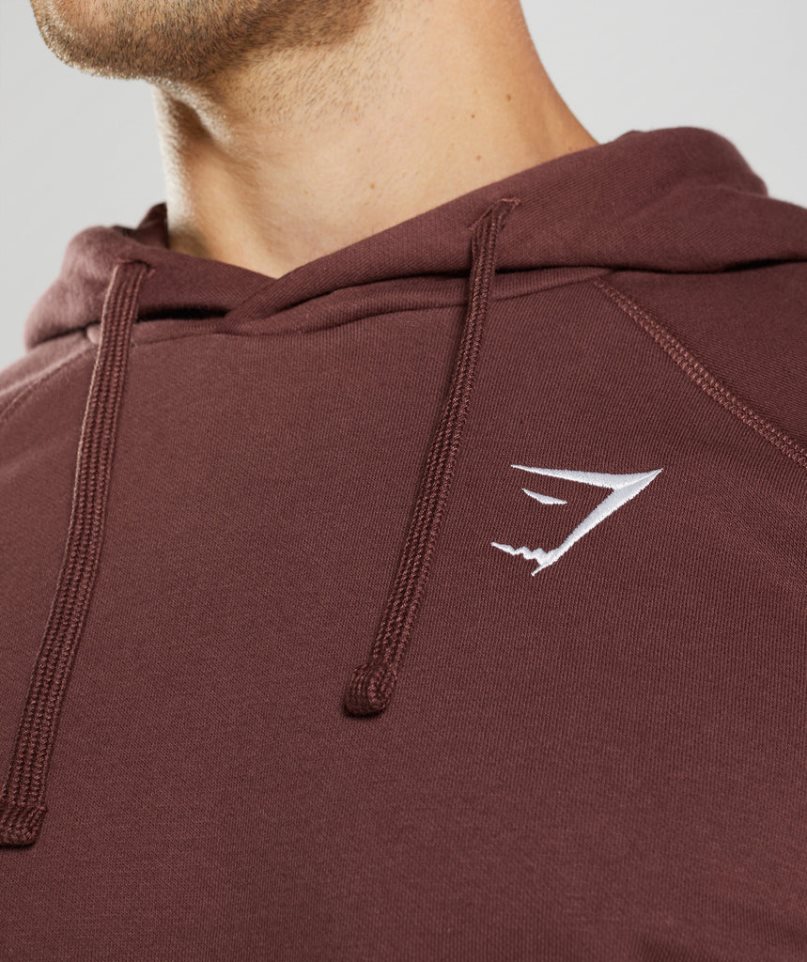 Gymshark Crest Hoodie Herren Braun | 40382BAQK