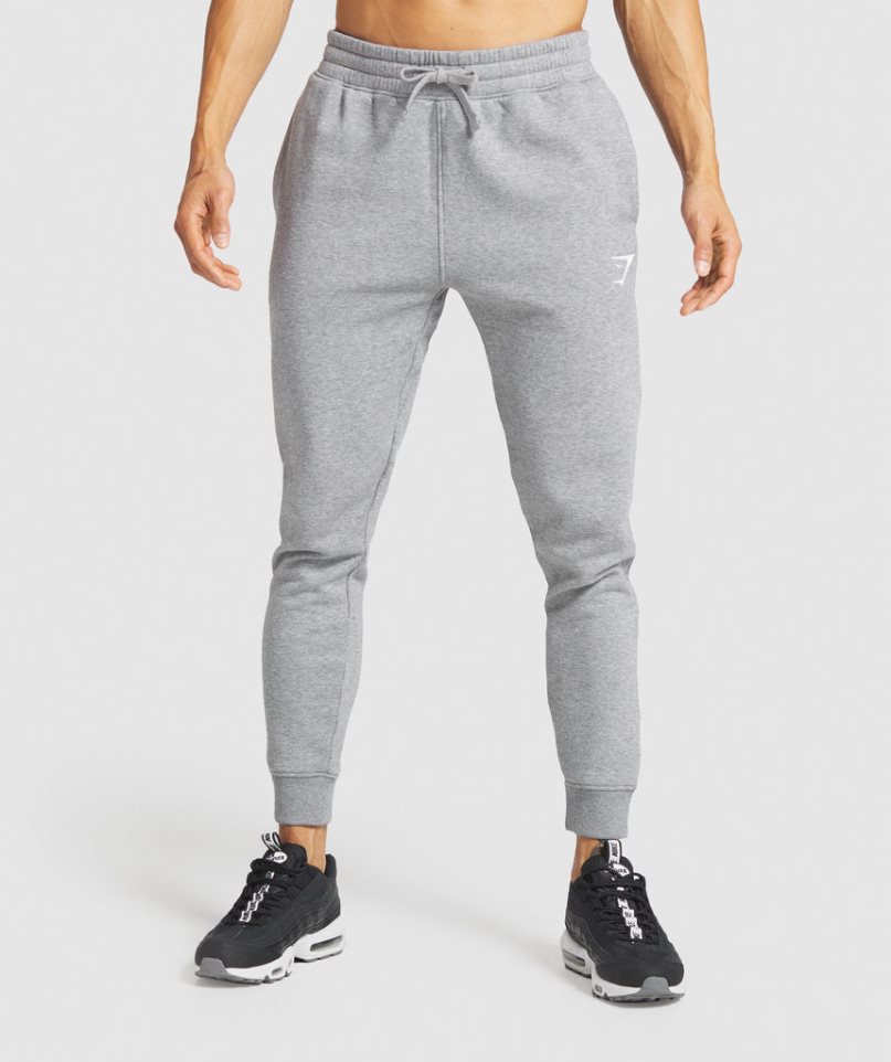 Gymshark Crest Jogginghose Herren Grau | 24180OMSP