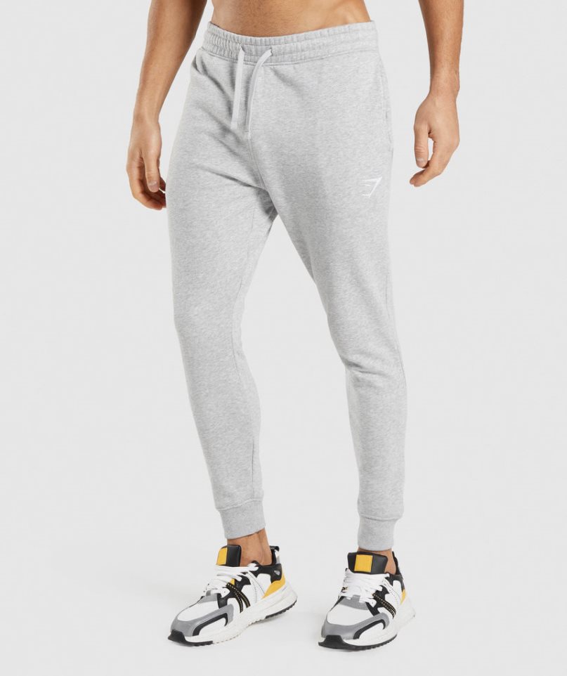 Gymshark Crest Jogginghose Herren Hellgrau | 24519YWJF