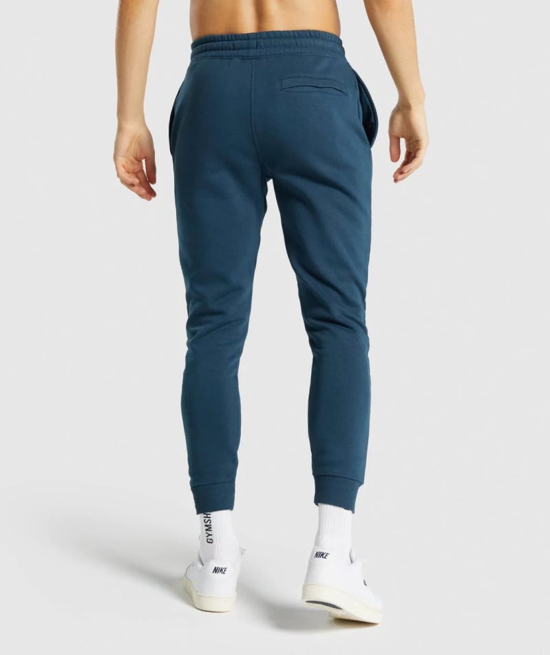 Gymshark Crest Jogginghose Herren Navy | 18436WEYH