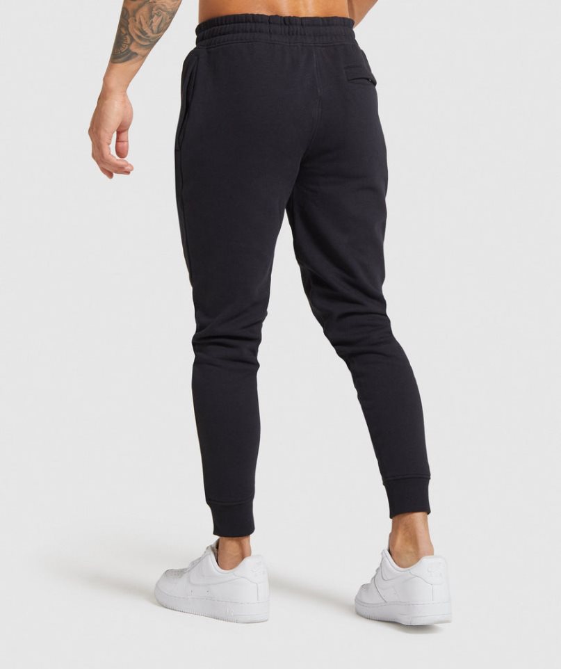 Gymshark Crest Jogginghose Herren Schwarz | 49287GQIY