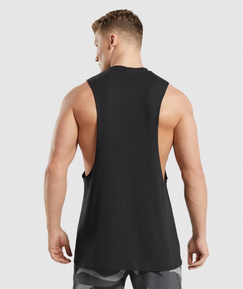 Gymshark Critical 2.0 Drop Arm Muskelshirt Herren Schwarz | 45387GXTQ