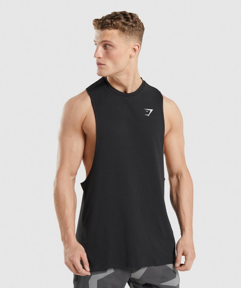 Gymshark Critical 2.0 Drop Arm Muskelshirt Herren Schwarz | 45387GXTQ