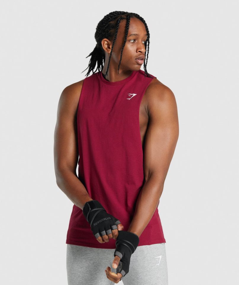 Gymshark Critical 2.0 Drop Arm Muskelshirt Herren Fuchsie | 65289EXTA