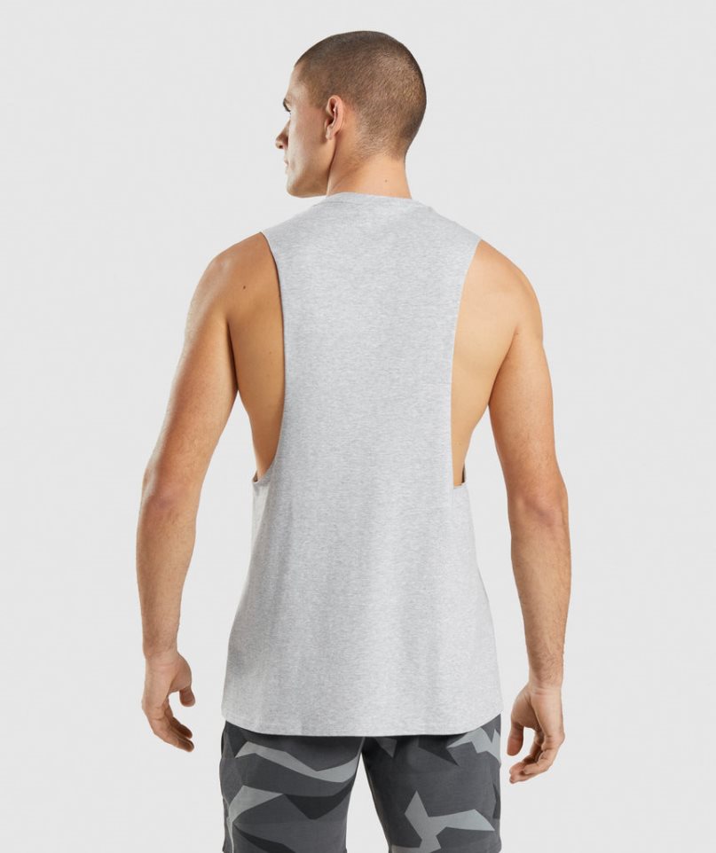 Gymshark Critical 2.0 Drop Arm Muskelshirt Herren Hellgrau | 97861GVMP