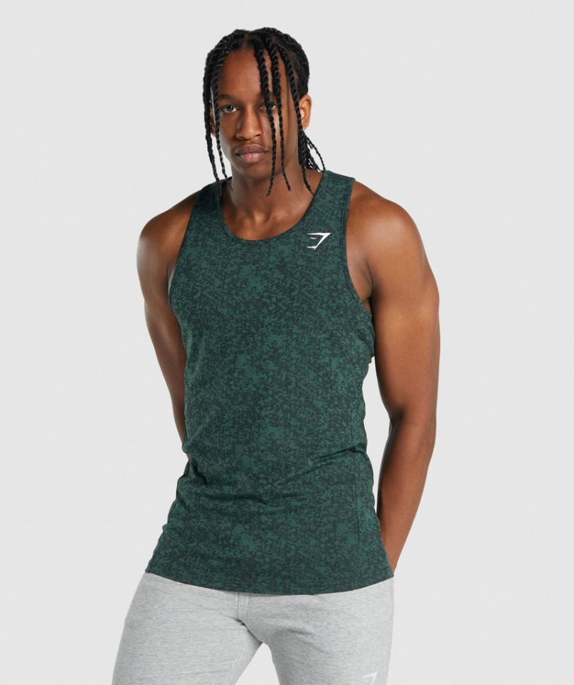 Gymshark Critical 2.0 Muskelshirt Herren Dunkelgrün | 57680PVLH