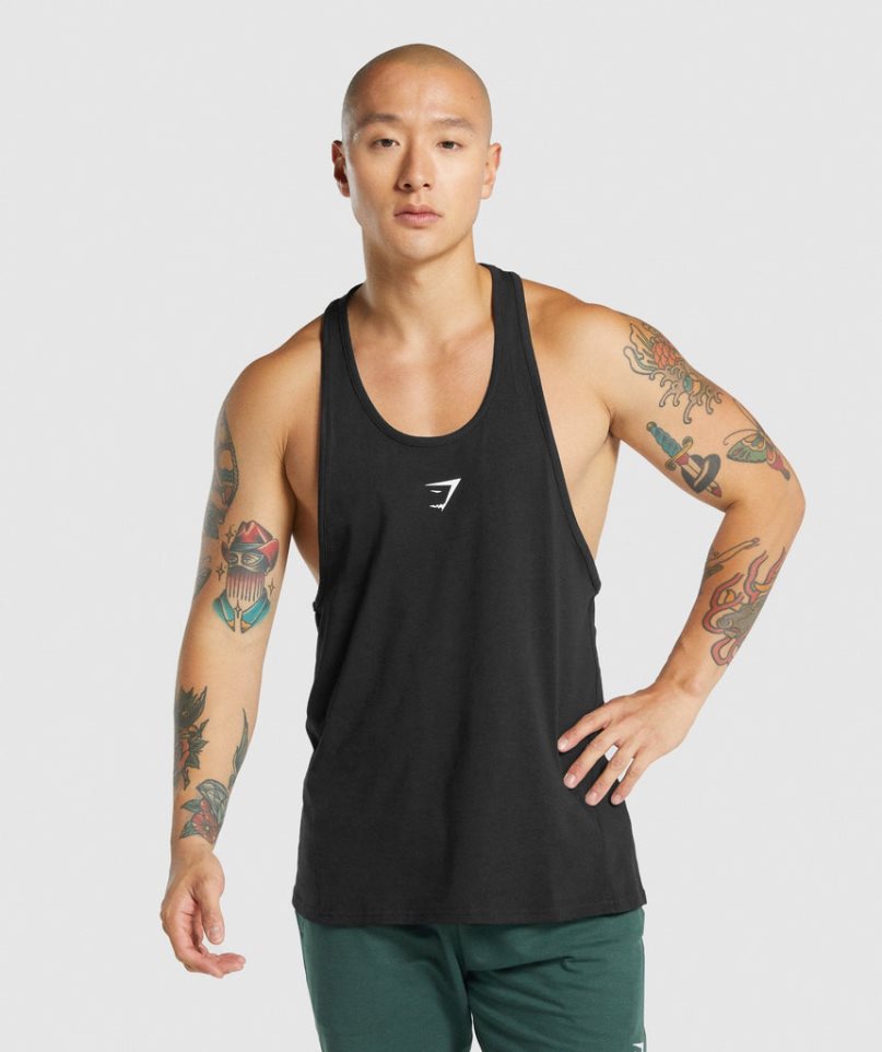 Gymshark Critical 2.0 Stringer Muskelshirt Herren Schwarz | 42065MATE