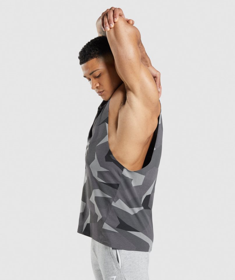 Gymshark Critical Drop Arm Muskelshirt Herren Camouflage | 68457SVPO