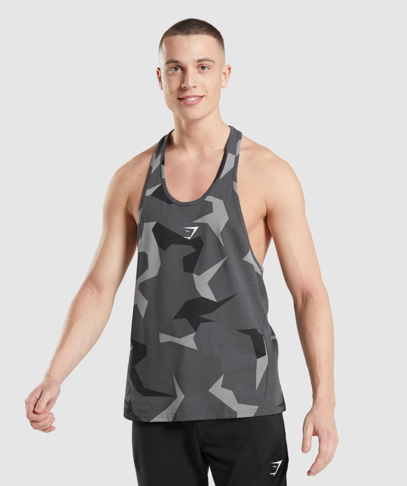 Gymshark Critical Stringer Muskelshirt Herren Camouflage | 17563MDUZ