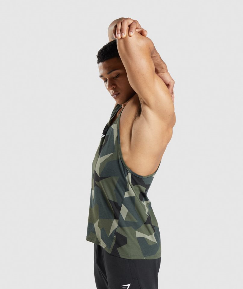 Gymshark Critical Stringer Muskelshirt Herren Camouflage | 19847QZCI