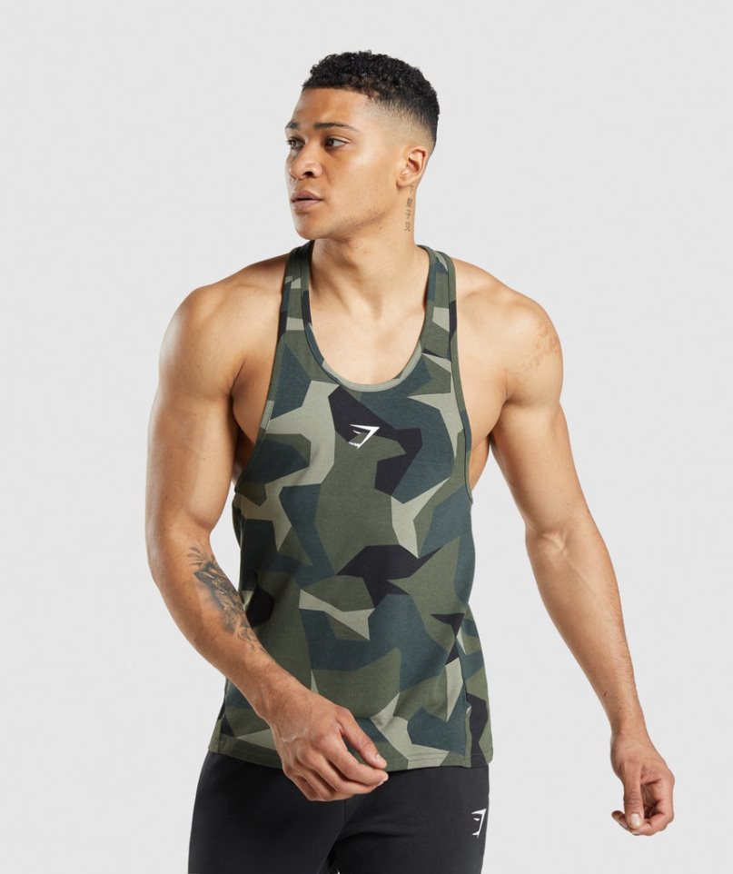 Gymshark Critical Stringer Muskelshirt Herren Camouflage | 19847QZCI