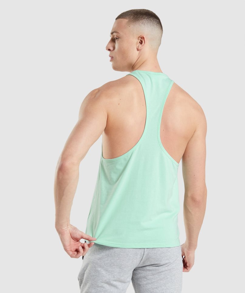 Gymshark Critical Stringer Muskelshirt Herren Mintfarben | 40287DPCJ