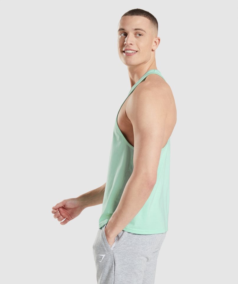 Gymshark Critical Stringer Muskelshirt Herren Mintfarben | 40287DPCJ