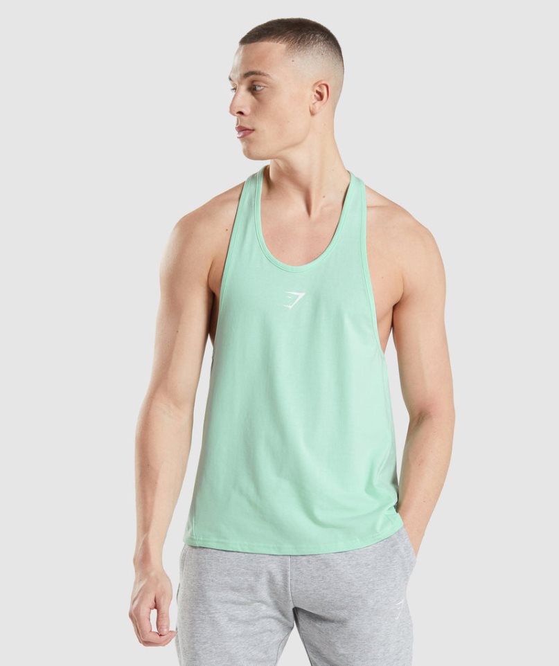 Gymshark Critical Stringer Muskelshirt Herren Mintfarben | 40287DPCJ