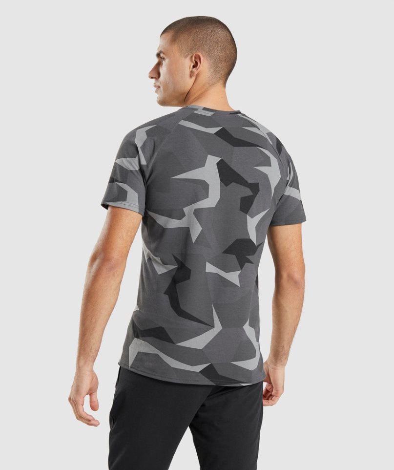 Gymshark Critical T-shirts Herren Camouflage | 35906PNHM