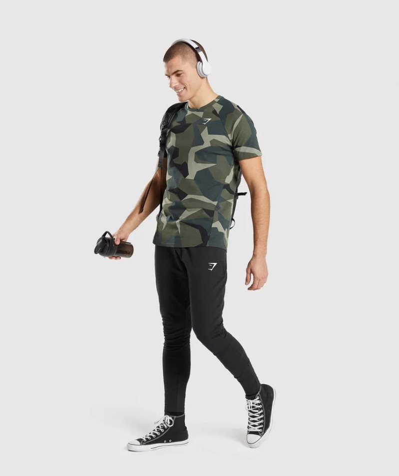 Gymshark Critical T-shirts Herren Camouflage | 69208JNSI