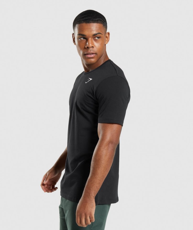 Gymshark Critical T-shirts Herren Schwarz | 20931TDOC