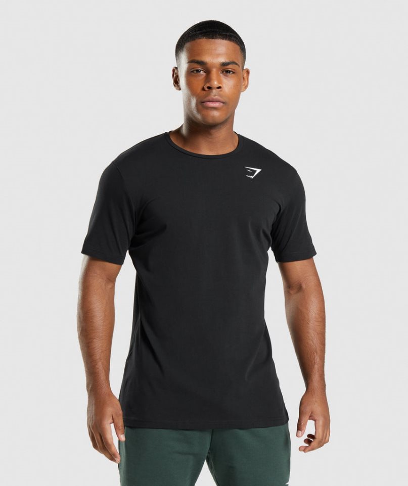 Gymshark Critical T-shirts Herren Schwarz | 20931TDOC