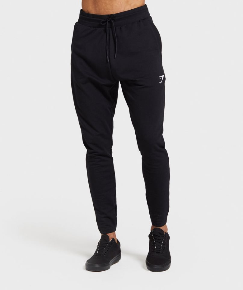 Gymshark Critical Zip Jogginghose Herren Schwarz | 43695XLAZ