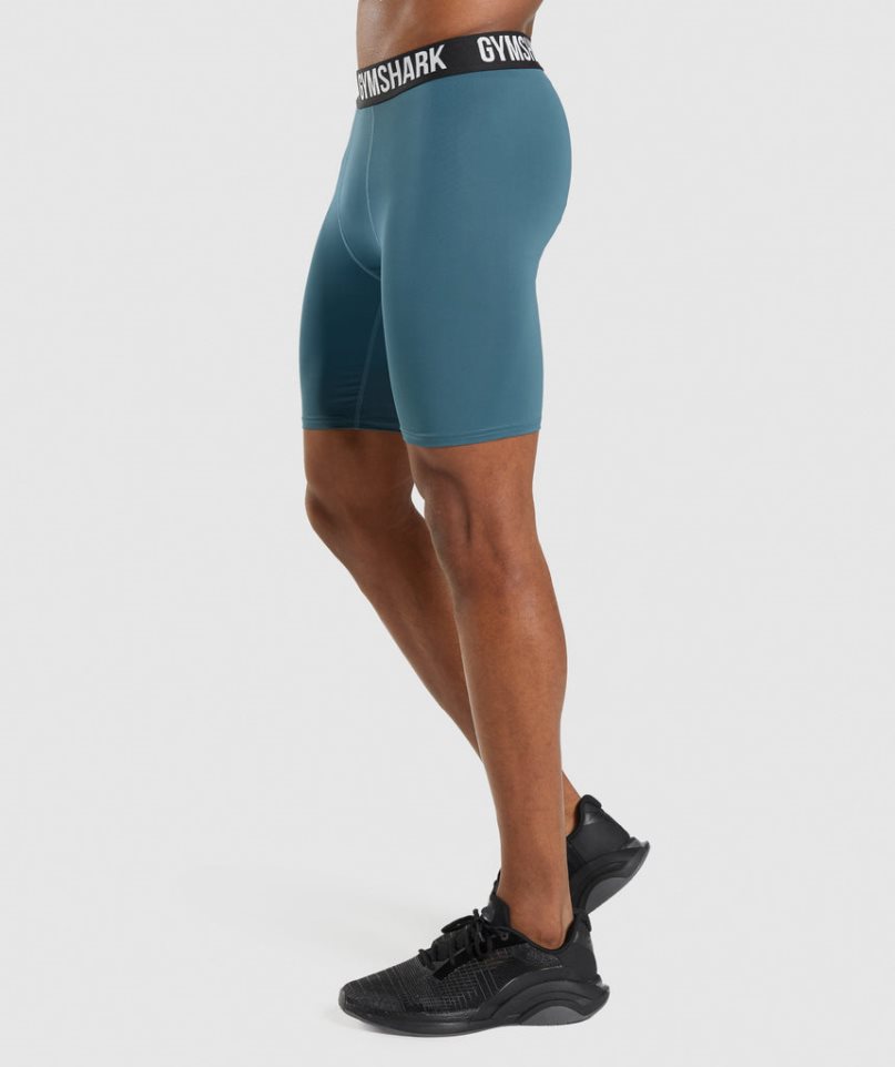 Gymshark Element Baselayer Kurze Hose Herren Türkis | 06891GSCL