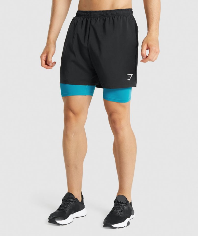 Gymshark Element Baselayer Kurze Hose Herren Türkis | 10983NMQD