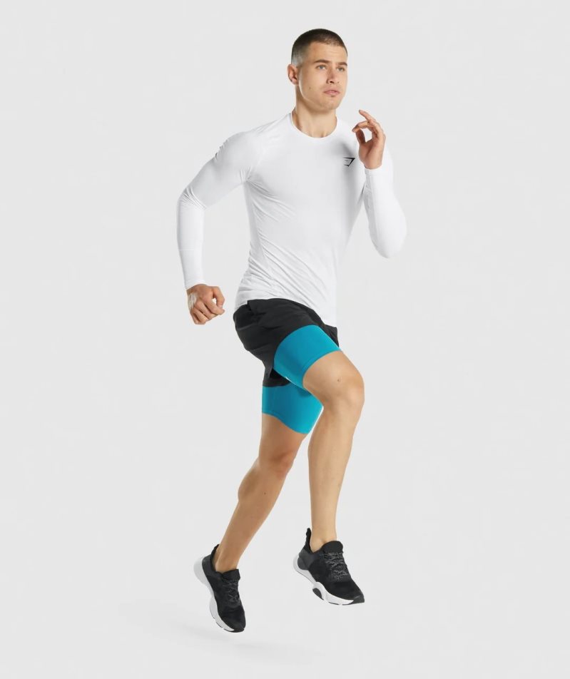 Gymshark Element Baselayer Kurze Hose Herren Türkis | 10983NMQD