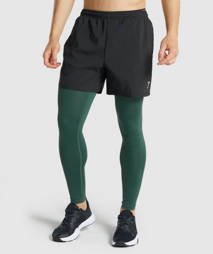 Gymshark Element Baselayer Leggings Herren Dunkelgrün | 04721YEGQ