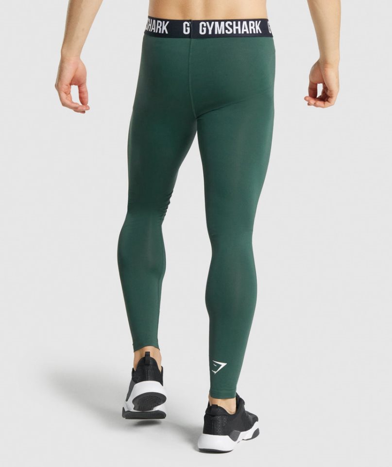 Gymshark Element Baselayer Leggings Herren Dunkelgrün | 04721YEGQ