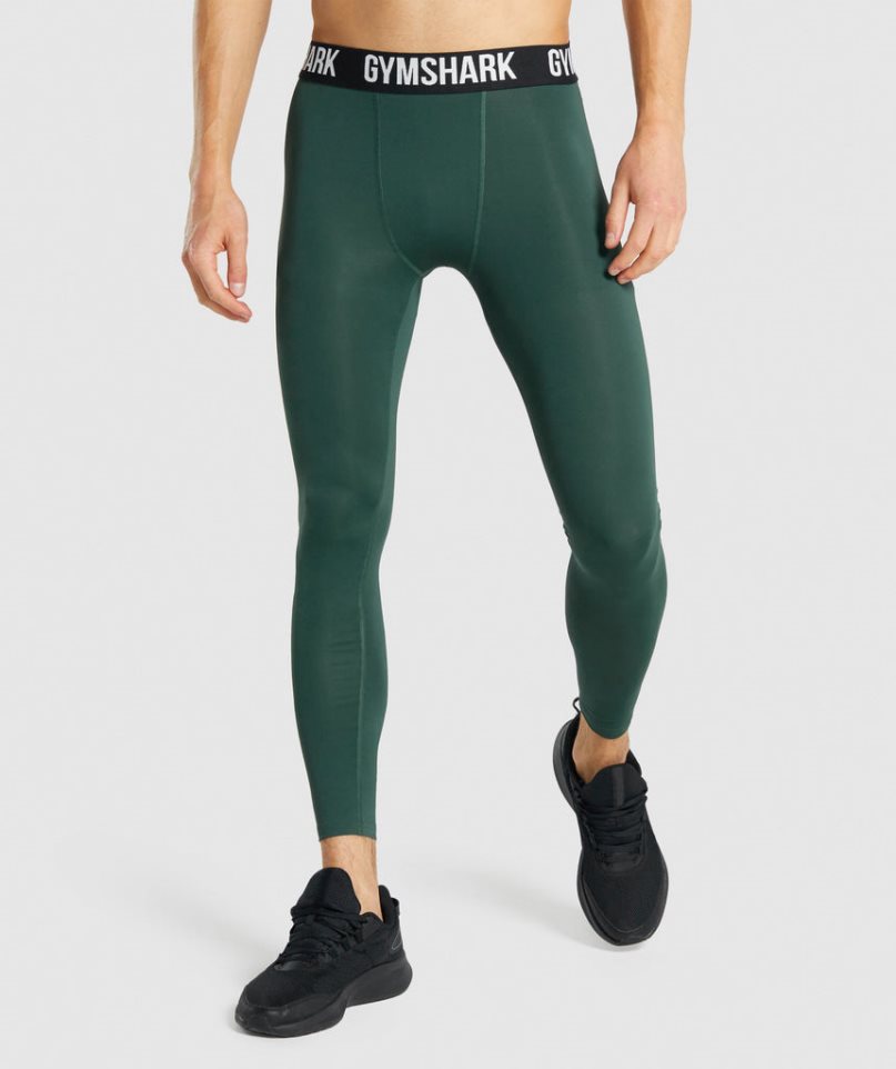 Gymshark Element Baselayer Leggings Herren Dunkelgrün | 04721YEGQ